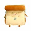 Home And Lifestyle Soga Cushions | Soga Cute Face Toast Bread Wedge Cushion Stuffed Plush Cartoon Back Support Pillow Home Decor