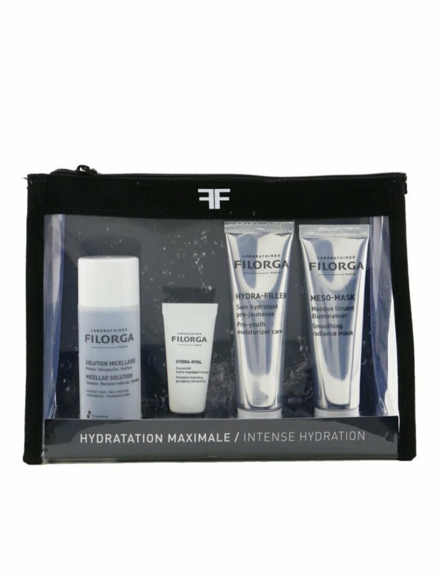 Beauty Filorga Masks And Treatments | Filorga Intense Hydration Set: Micellar Solution 50Ml+Hydra-Hyal 7Ml+Hydra-Filler 30Ml+Meso Mask 30Ml+Bag 4Pcs+1Bag