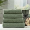 Home And Lifestyle Renee Taylor Towel Sets | Renee Taylor Cobblestone 650 Gsm Cotton Ribbed Towel Packs 4Pc Bath Towel