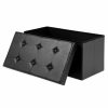 Home And Lifestyle SONGMICS Ottomans & Footstools | Songmics 76Cm Folding Storage Ottoman Bench Footrest Black