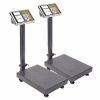 Sport & Fitness Soga Weights | Soga 2X 150Kg Electronic Digital Platform Scale Computing Shop Postal Weight Black