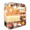 Beauty Soga | Soga Transparent Cosmetic Storage Box Clear Makeup Skincare Holder With Lid Drawers Waterproof Dustproof Organiser With Pearls