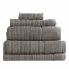 Home And Lifestyle Renee Taylor Towel Sets | Renee Taylor Cambridge 650 Gsm Textured 5 Piece Pack Fossil