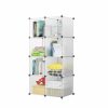 Home And Lifestyle Soga Bedroom Storage | Soga 8-Cube Transparent Shelf Box Portable Cubby Diy Storage Shelves Modular Closet Organiser