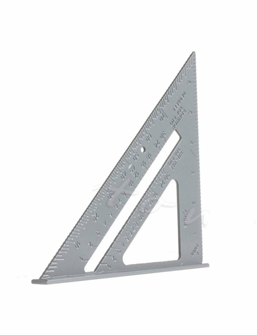 Home And Lifestyle HOD Health & Home Desks | 7 Aluminum Ruler Speed Square Protractor Miter Framing Measuring Tool Carpenter