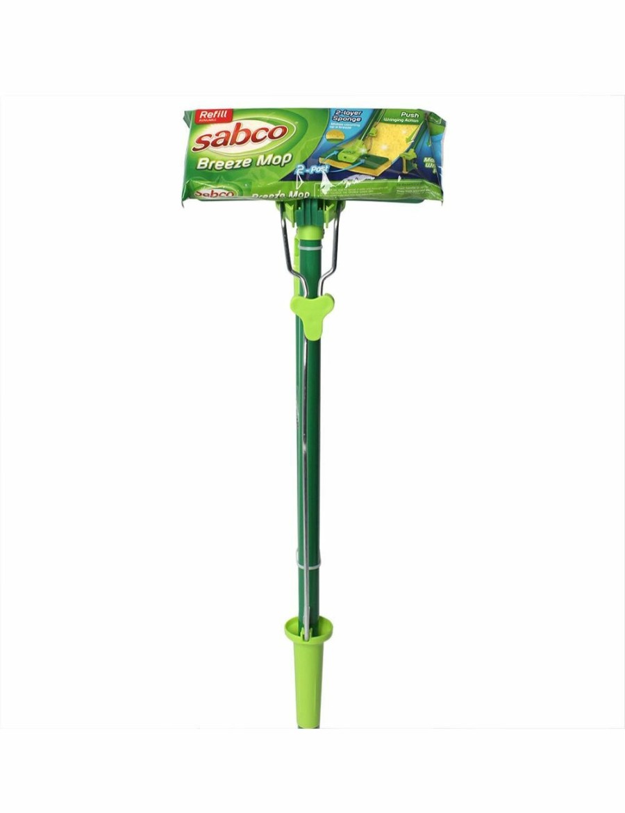 Home And Lifestyle SABCO Tools & Accessories | Sabco Space Saver Breeze Mop 2 Layers Sponge Green