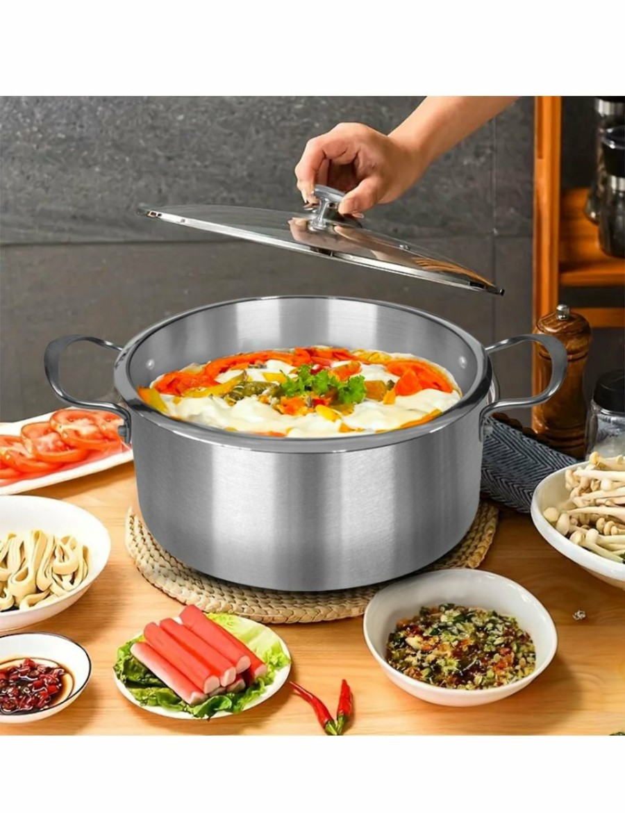 Home And Lifestyle Soga Cookware | Soga Ss Casserole Induction Cookware 32Cm