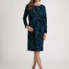 Women Millers Midi Dresses | Millers Knee Length Flocked Printed Dress