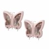 Home And Lifestyle Soga Bathroom Storage | Soga 2X Pink Butterfly Shape Wall-Mounted Makeup Organiser Dustproof Waterproof Bathroom Storage Box Home Decor