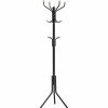 Home And Lifestyle SONGMICS Hallway Furniture | Songmics Metal Coat Rack 182 Cm Tall Hall Tree Black