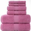 Home And Lifestyle HOD Health & Home Face Washers | 6 Piece Towel Sets Bath Towel Face Towel Hand Towel Ver 9