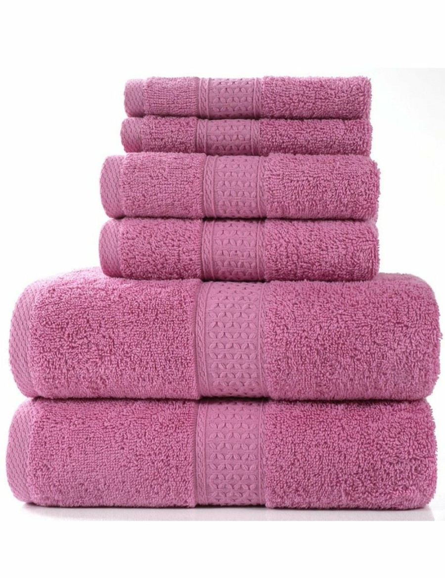 Home And Lifestyle HOD Health & Home Face Washers | 6 Piece Towel Sets Bath Towel Face Towel Hand Towel Ver 9