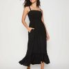 Women Millers Midi Dresses | Millers Knee Length Rayon Dress With Bust Shirring