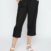 Women Millers Crops & Capris | Millers Crop Length Patch Pocket Linen Blend Pant