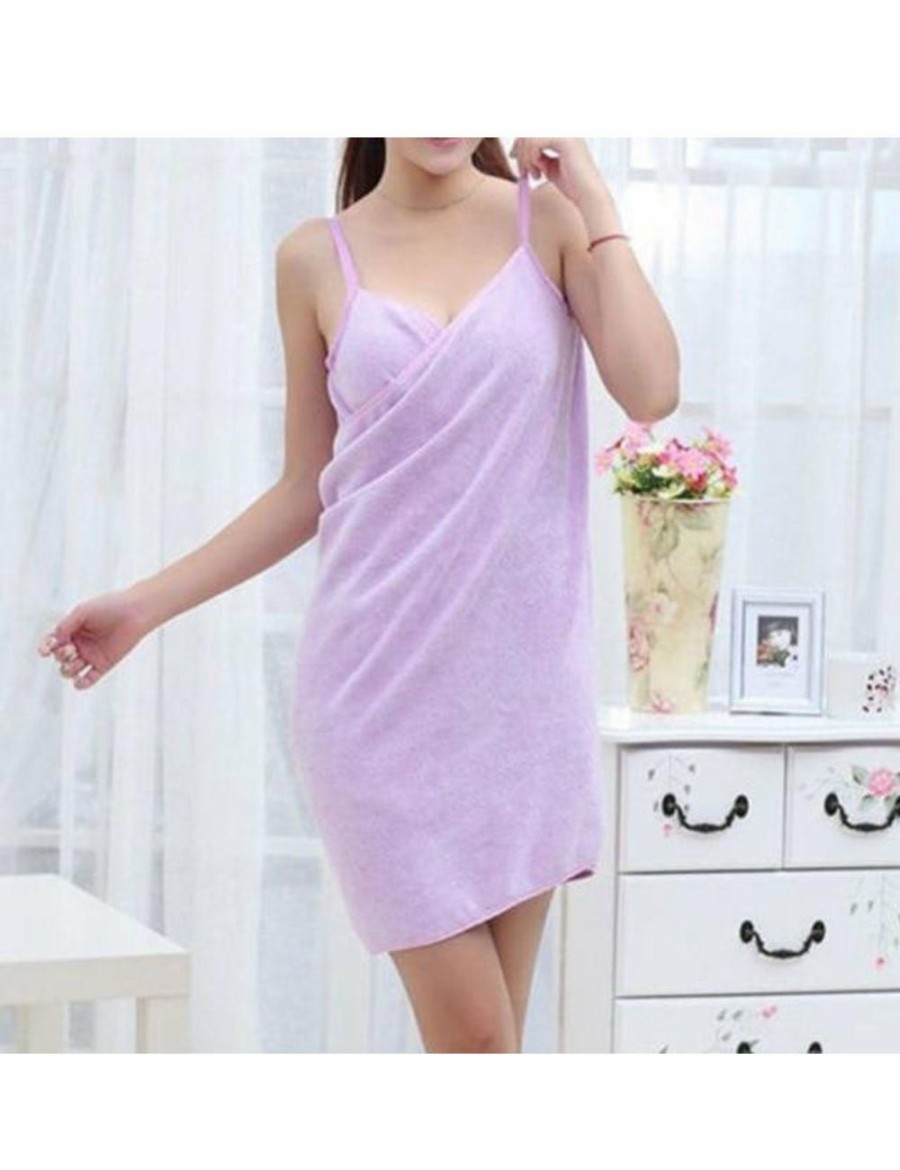 Home And Lifestyle HOD Health & Home Bath Towels | Pink Or Puple Bath Towel Dress Home Luxury Self-Care Relaxation- Purple