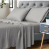 Home And Lifestyle Bedding N Bath Cotton Sheets | 100% Pure Organic Cotton Sheet Set Silver