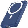 Home And Lifestyle TODO Powerbanks | Magnetic Power Bank Wireless Charger 10000Mah 22.5W Led Display Type-C Magsafe Charge - Blue