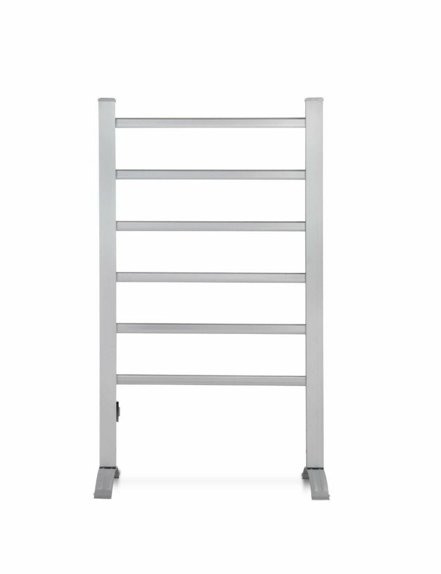 Home And Lifestyle HOD Health & Home Heated Towel Rails | Devanti Electric Heated Towel Rail Rack Rails Freestanding 6 Bars - One Size