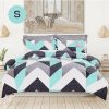 Home And Lifestyle Luxor Quilt Cover Sets | Luxor Chevron Design Cotton Quilt Cover Set