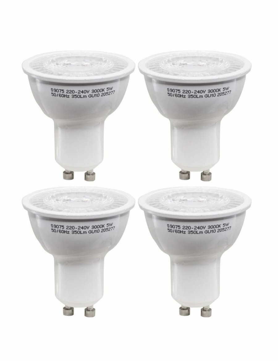 Home And Lifestyle KG Electronics Ceiling Lights | Energizer Led Gu10 5W Warm Downlight Bulb 4Pk