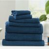 Home And Lifestyle Renee Taylor Towel Sets | Renee Taylor Cobblestone 650 Gsm Cotton Ribbed Towel Packs 7Pc