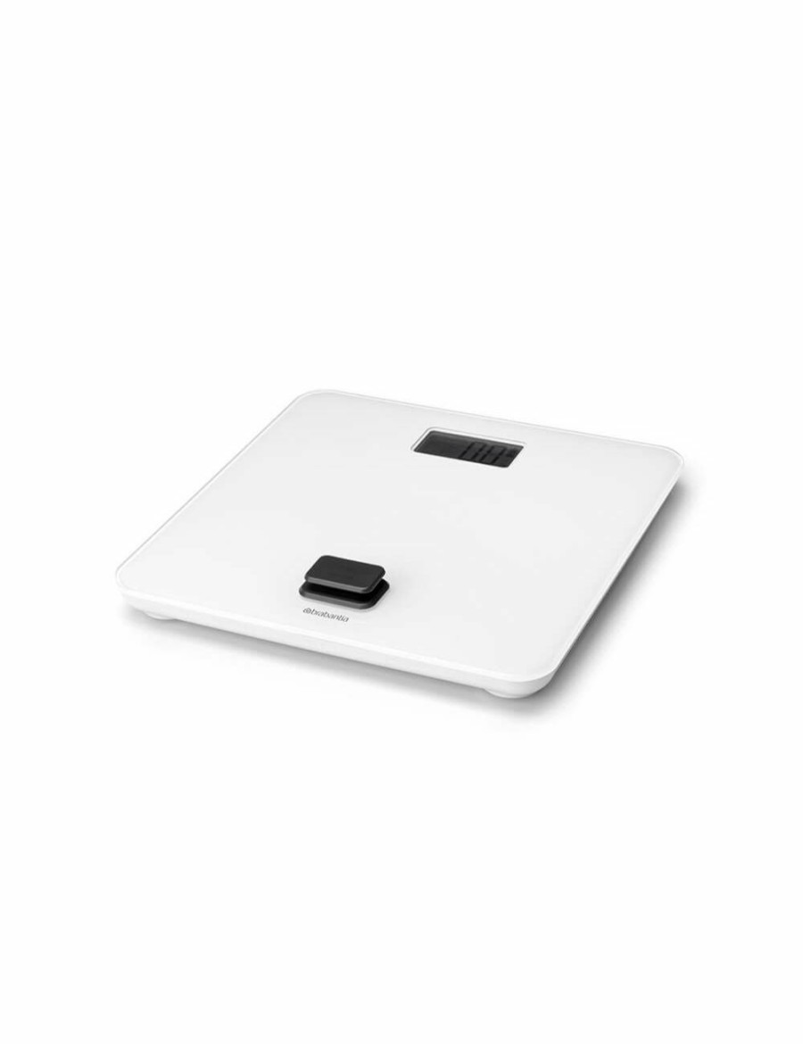 Home And Lifestyle Brabantia Bathroom Scales | White Brabantia Battery Free Bathroom Scale