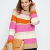 Women Millers Jumpers | Millers Long Sleeve Berry Stripe Jumper