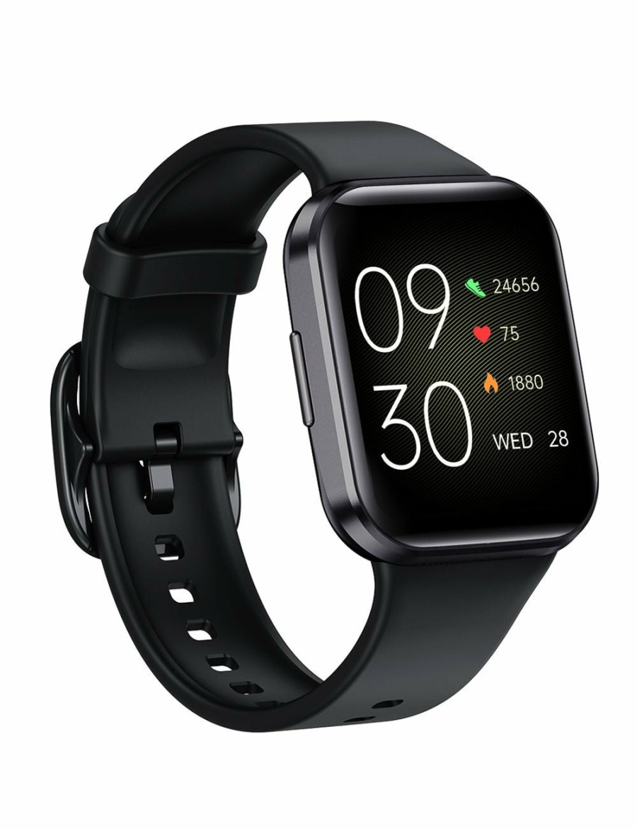 Sport & Fitness TODO | Bluetooth Smart Watch 1.6" Tft 2.5D Touch Screen Temperature Heart Rate Blood Pressure Bt 5.0 - Black