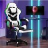 Home And Lifestyle Oikiture Office Chairs | Oikiture Gaming Office Chair Massage Racing Rgb Led Recliner Computer Footrest