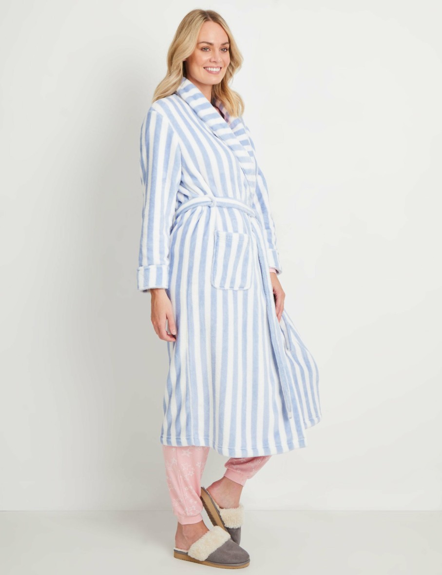 Women Rivers Robes | Rivers Printed Tie Robe Long