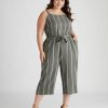 Women Beme Jumpsuits & Rompers | Beme Wide Leg Culotte Jumpsuit