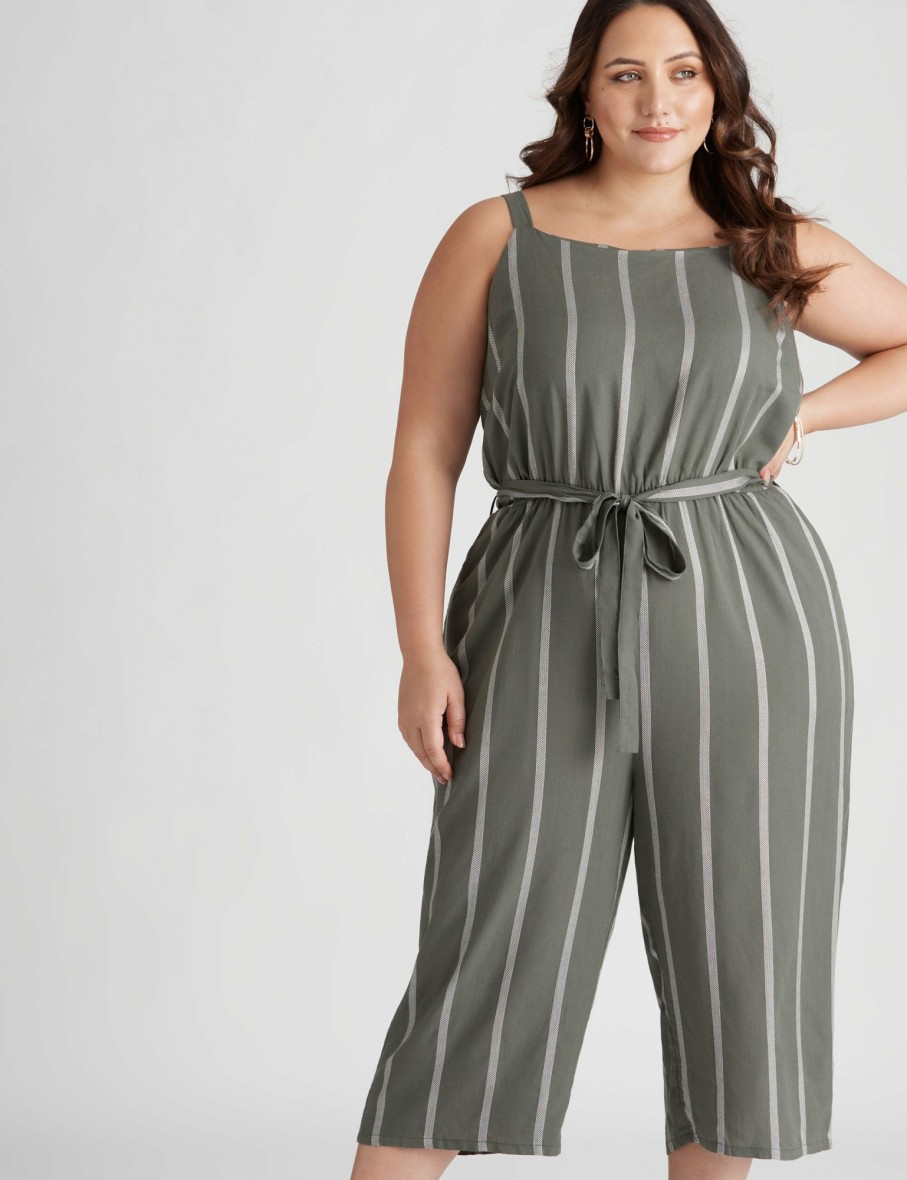 Women Beme Jumpsuits & Rompers | Beme Wide Leg Culotte Jumpsuit