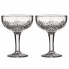 Home And Lifestyle LADELLE Barware | 2Pk Ophelia Crystal 400Ml Coupe Glasses Cocktail Cup Stemware Glass Set Clear