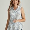 Women Millers Singlets & Tanks | Millers Printed Sleeveless Rayon Blouse