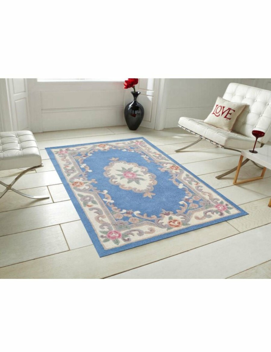 Home And Lifestyle Rug Club Rugs | Hand Carved Wool Rug - Avalon - Blue