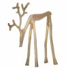 Home And Lifestyle LADELLE Statues & Ornaments | Ladelle Prancer Aluminium Reindeer Festive/Seasonal Decoration 32X18X6Cm Gold