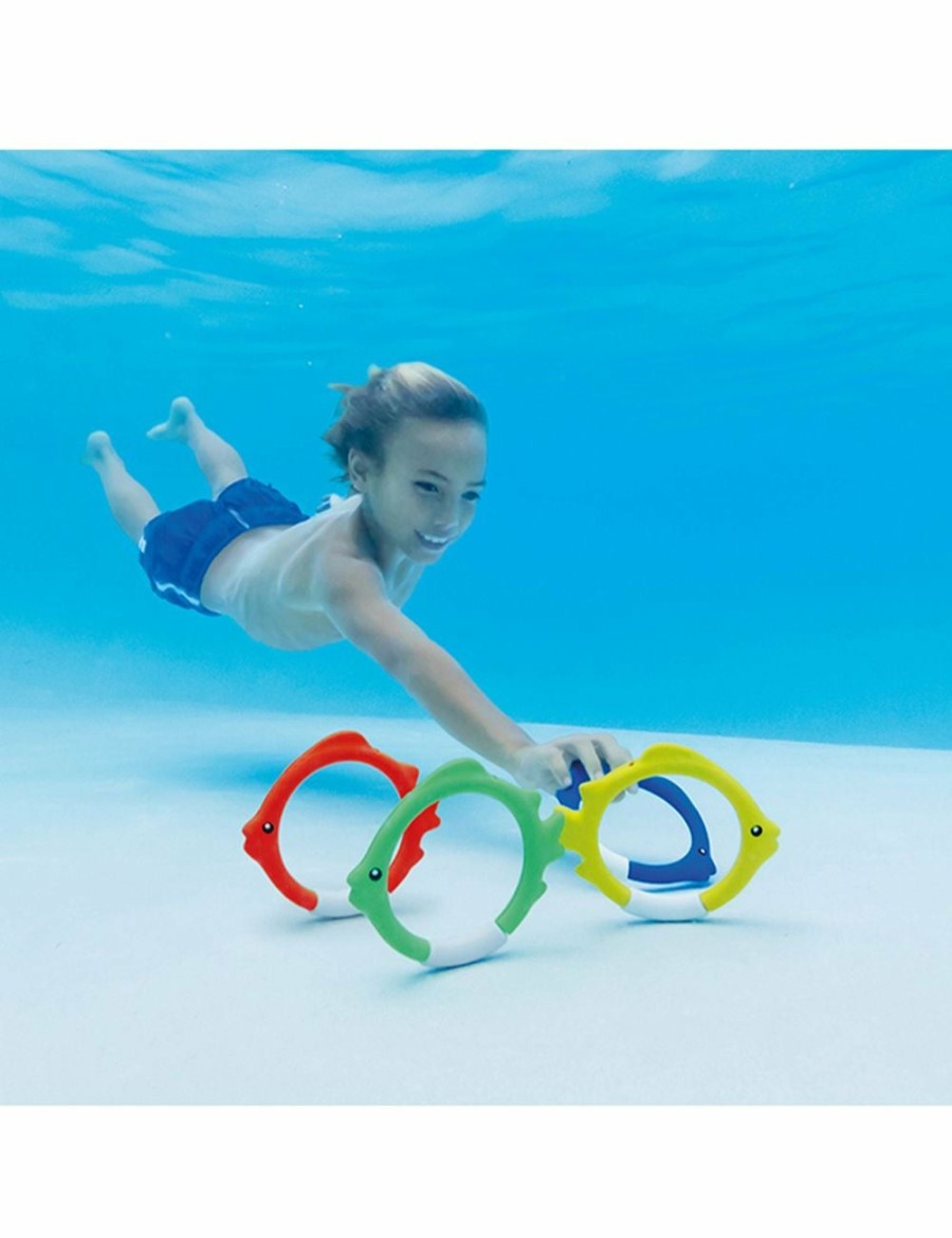 Outdoors INTEX | 2Pk Intex Underwater Fish Rings Kids Pool Toys 6Y+