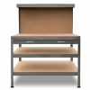 Home And Lifestyle NNEDPE Storage | Nnedpe 3-Layered Work Bench Garage Storage Table Tool Shop Shelf Silver