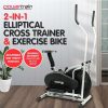 Sport & Fitness NNEDPE Exercise Bikes | Nnedpe 2-In-1 Elliptical Cross Trainer And Exercise Bike