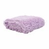 Home And Lifestyle HOD Health & Home Bath Towels | Soft Water Absorption Chenille Bath Towel For Pet Dog Cat Cleaning Massage Washing Purple L