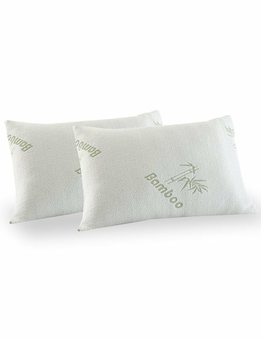 Home And Lifestyle Bdirect Pillows | Royal Comfort Bamboo-Covered Memory Foam Pillow Twin Pack