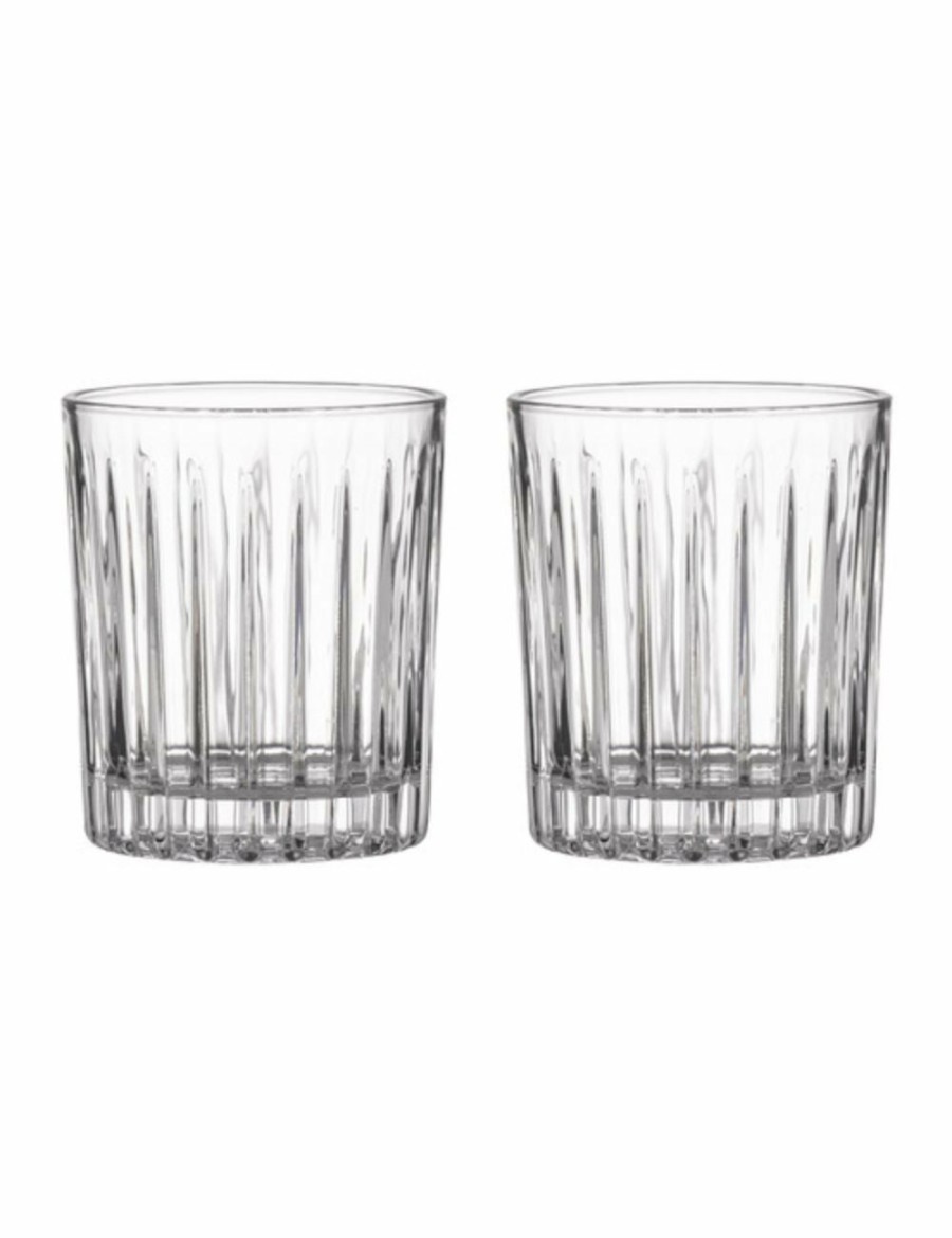 Home And Lifestyle LADELLE Barware | 2Pk Xavier Crystal 275Ml Whisky Glass Cup Liquor Glasses Drinking Tumbler Clear