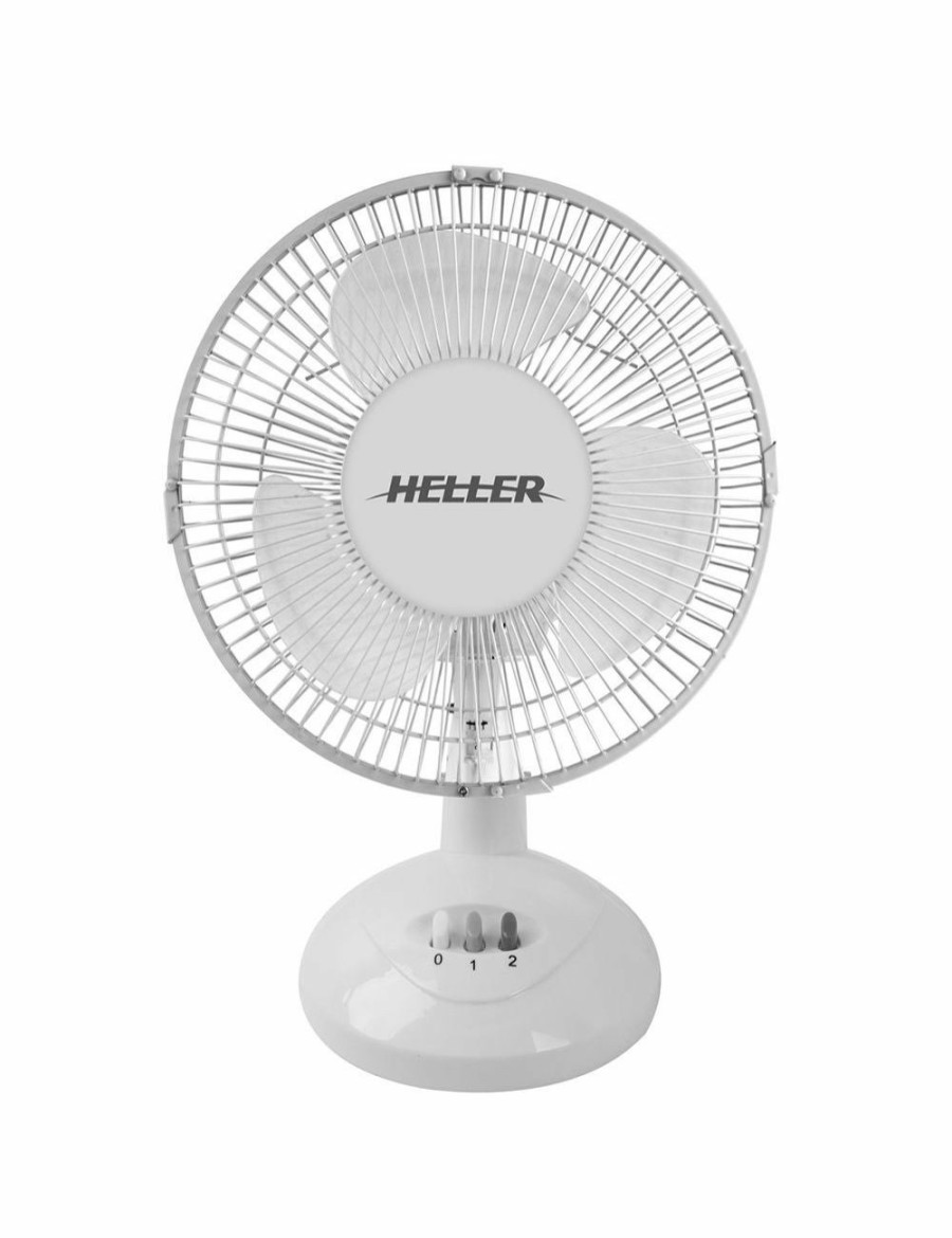 Home And Lifestyle Heller Heating & Cooling | Heller 23Cm White Desk Fan