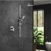 Home And Lifestyle Welba Bathroom Fixtures | Welba 250Mm Rain Shower Head Set Square Handheld With Shower Mixer Tap Black