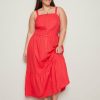 Women Autograph Sleeveless Dresses | Autograph Sleeveless Tiered Hem Linen Maxi