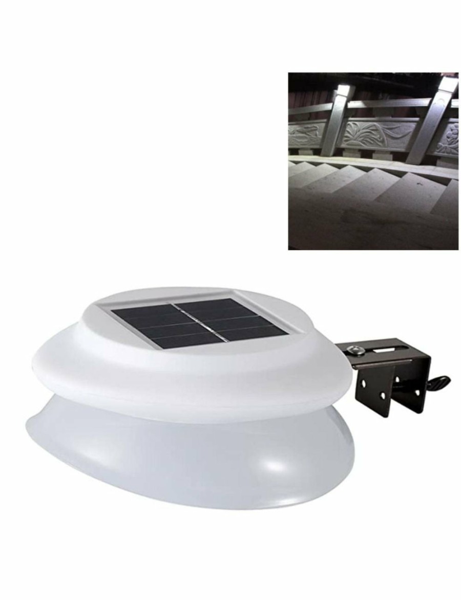 Outdoors ICB | Outdoor Solar Gutter Led Lights - Sun Power Smart Solar Gutter Night Utility Security Light