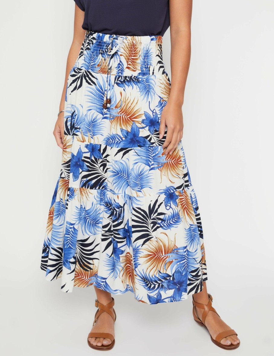 Women Millers Skirts | Millers Tiered Maxi Rayon Skirt