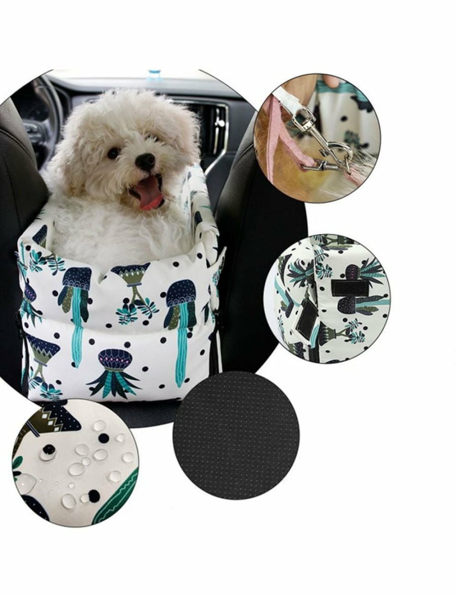 Home And Lifestyle Soga Pet Beds | Soga Car Central Control Nest Pet Safety Travel Bed Dog Kennel Portable Washable Pet Bag White