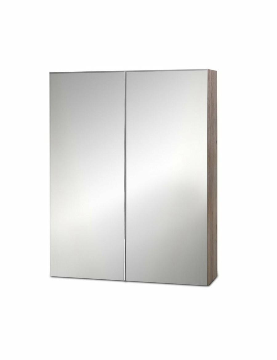 Home And Lifestyle Cefito Bathroom Fixtures | Cefito Bathroom Mirror Cabinet Vanity Medicine Shave Wooden Natural 600Mm X720Mm