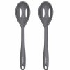 Home And Lifestyle LADELLE Cooking Utensils | 2X Ladelle Craft Grey Speckled Silicone Slotted Spoon Cooking/Serving Utensil